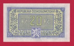 20 Kčs b.l.1945 HV