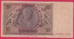 Německo - 20 Reichsmark 22.1.1929 - série H-Z - 8 m.č.