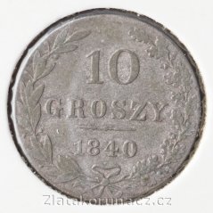 Polsko - 10 grosz 1840 MW
