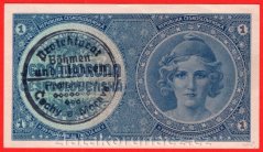 1 koruna b.l.1938/1940 A 012 - ruční přetisk