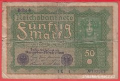 Německo - 50 mark 24.6.1919 - série IKi-pořadí 4