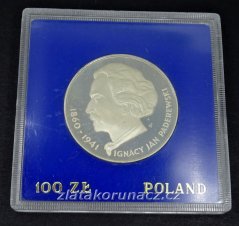 Polsko - 100 zlotych 1975 - Ignacy Jan Paderewski