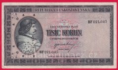 1000 Kčs b.l. 1945  BF