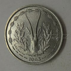 Afrika - Centrální východní - 1 franc 1963