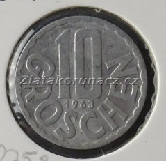 Rakousko - 10 groschen 1963