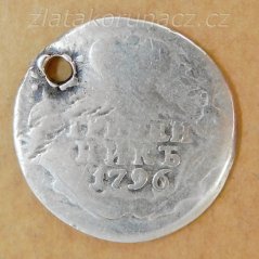 Rusko - 1 grivennik (10 kopějka) 1796 SPB