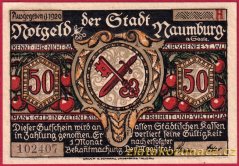 Naumburg - 50 pfennig - 1920 - H