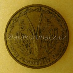 Afrika - Centrální - východní - 5 franc 1956