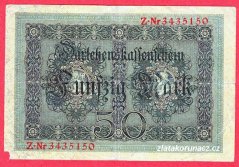 Německo - 50 mark 5.8.1914 - série Z