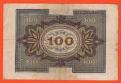Německo - 100 Mark 1.11.1920 - série T-P