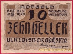 Ulrichsberg - 10 haléřů - 1920