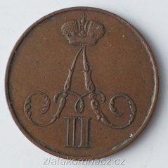 Rusko - 1 kopějka 1855 B.M.