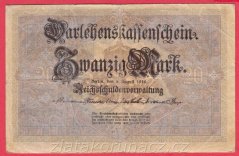 Německo - 20 mark 5.8.1914 - série S