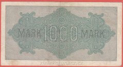 Německo - 1000 mark 15.9.1922 - série A-GD - 6 m.č.