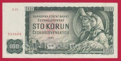 Československo - 100 Korun 1961 X 57
