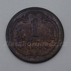 1 haléř F.J.I. - 1900