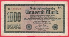Německo - 1000 mark 15.9.1922 - série O-BK