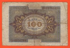 Německo - 100 Mark 1.11.1920 - série Q-E
