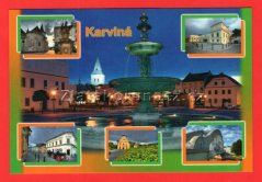 Karviná - kostel, zámek, Masarykovo náměstí..