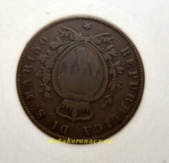 San Marino - 5 centesimi 1864 M