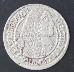 Slezsko - Lehnice - Břeh3 krejcary 1661  Christian