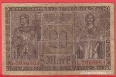 Německo - 20 mark 20.2.1918 - série L