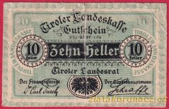 Innsbruck - 10 haléřů - 1920 - zelená