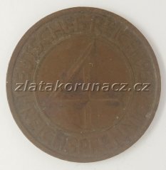 Německo - 4 Reichspfennig 1932 E