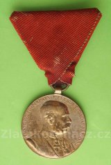F. J. I. jubilejní medaile Signum Memoriae 1848-1898 se stuhou