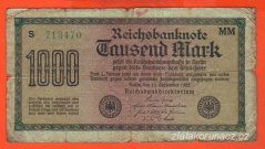 Německo - 1000 mark 15.9.1922 - série S-MM