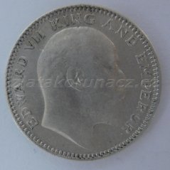 Indie - Britská - 1/2 rupee 1907 (Bombay)