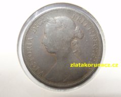 Anglie - 1/2 penny 1887