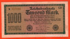 Německo - 1000 mark 15.9.1922 - série N-GB