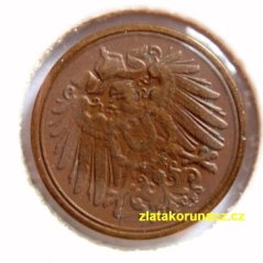Německo - 1 Reich Pfennig 1908 F