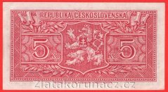 5 Kčs b.l.1945 ZS
