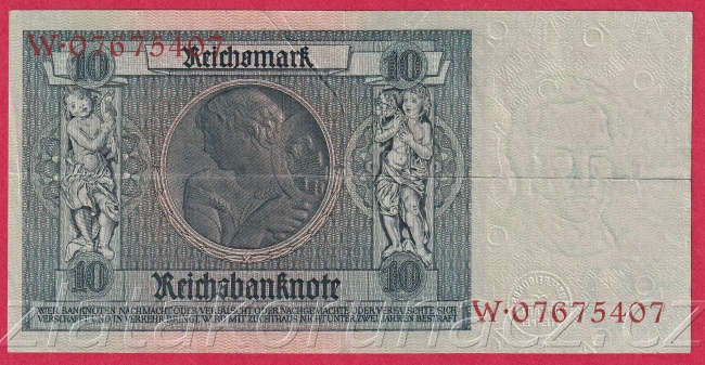 Německo - 10 Reichsmark 22.1.1929 - série W-Q
