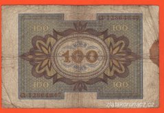 Německo - 100 Mark 1.11.1920 - série Q-N
