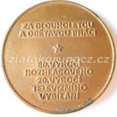 50. výročí rozhlasového a 20. výročí televizního vysílání