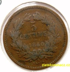 Luxembursko - 5 centimes 1860