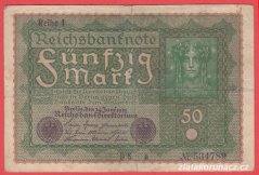 Německo - 50 mark 24.6.1919 - série DSa-pořadí 1