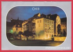 Cheb - noční pohled na Špalíček