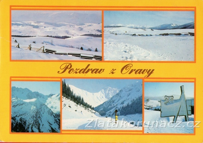 Orava - pozdrav z Oravy - Dolný Kubín v zimě