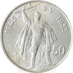 1955- 50Kčs - 10.výr.osvobození ČSR - Standart