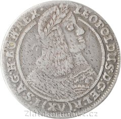 XV. krejcar 1662 GH - Vratislav varianta 2