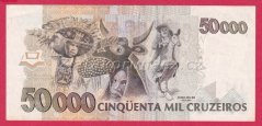 Brazílie - 50.000 Cruzeros 1992