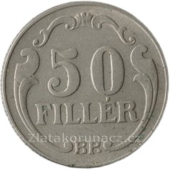 Maďarsko - 50 fillér 1940 BP