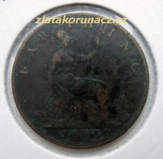 Anglie - 1 farthing 1885