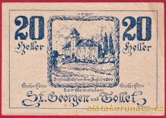 St. Georgen - 20 haléřů - 1921