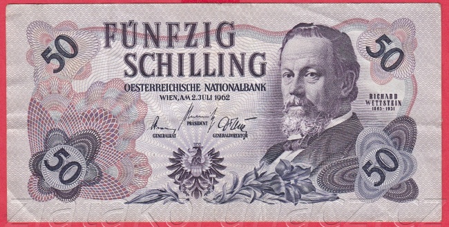 Rakousko - 50 Schilling 1962