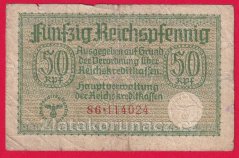 Německo - 50 Reichspfennig - série S6